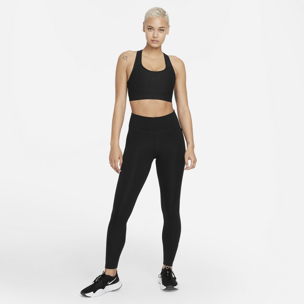 Nike Dri-FIT Swoosh Seamless Women's Padel Sports Bra - Black